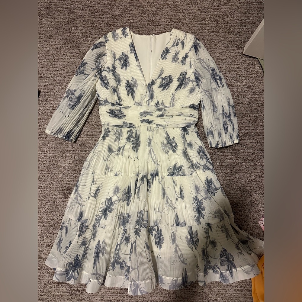 Elegant Floral Print Dress